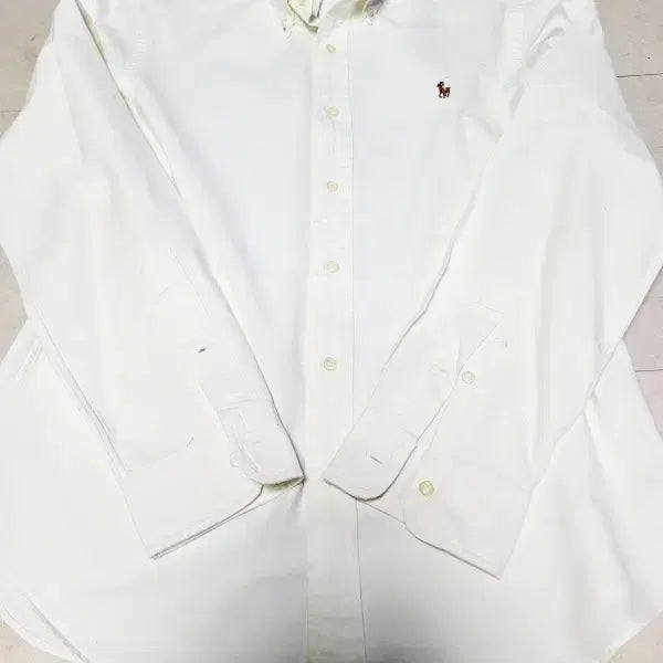 [BUNJANG] Polo Ralph Lauren Oxford Cotton Shirt / 폴로랄프로렌 오색말자수 화이트 옥스포드면셔츠 m 공용가능 폴1307