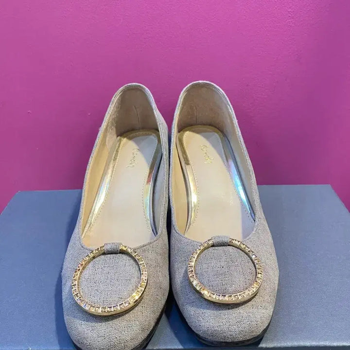 [BUNJANG] Kumkang Renoir Cubic Pumps 245mm / 금강Renoir 큐빅 펌프스 245mm