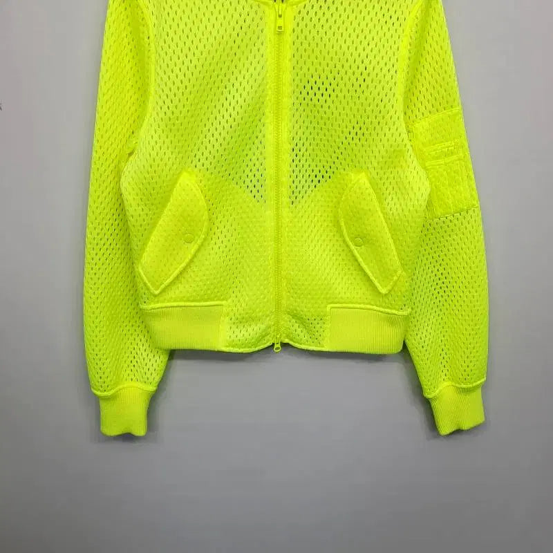 [BUNJANG] Adidas x Jeremy Scott Mesh Puff Bomber Jacket (105) / [희귀/정품] 아디다스 x 제레미스캇 메쉬퍼프 봄버재킷 105