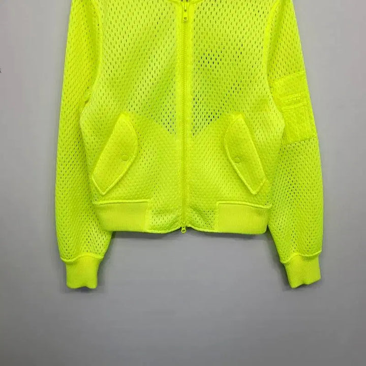 [BUNJANG] Adidas x Jeremy Scott Mesh Puff Bomber Jacket (105) / [희귀/정품] 아디다스 x 제레미스캇 메쉬퍼프 봄버재킷 105
