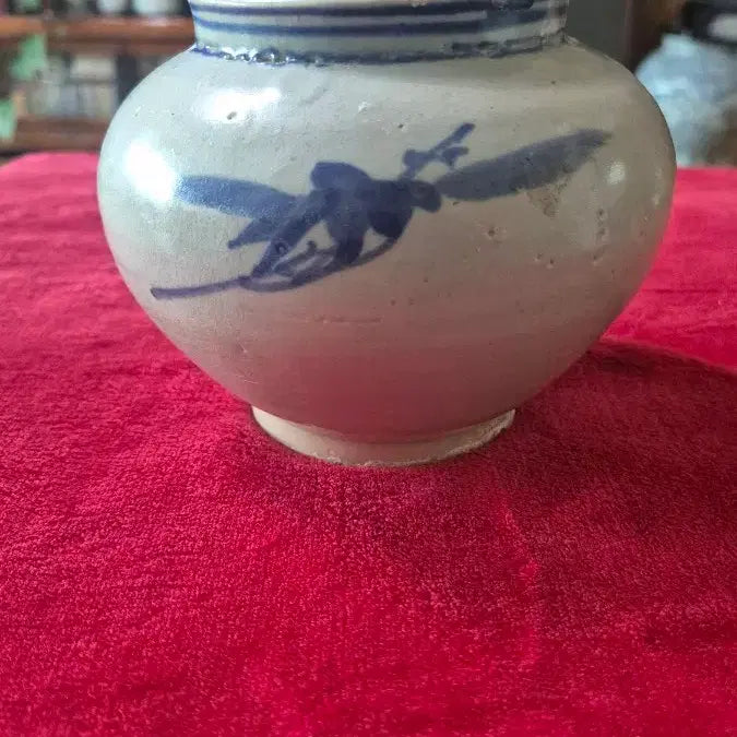 [BUNJANG] Joseon Dynasty Blue and White Porcelain Small Jar / 청화백자 소단지(조선시대)