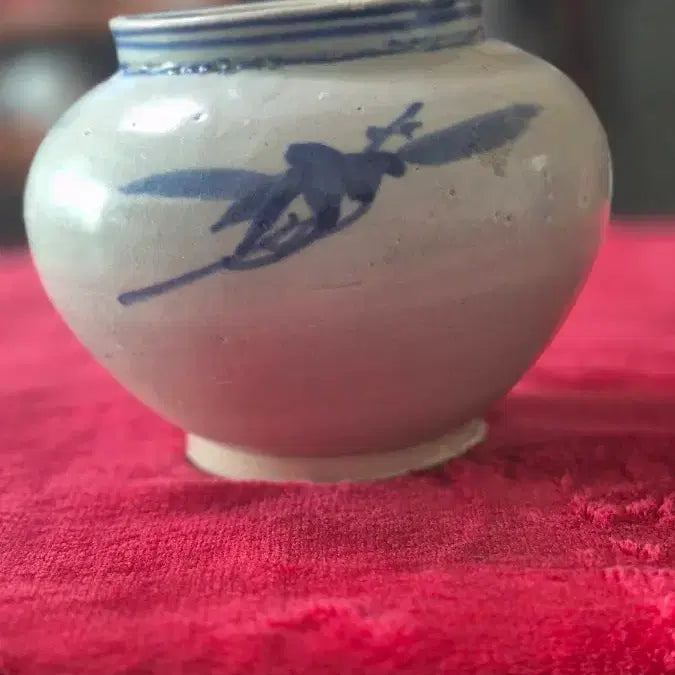 [BUNJANG] Joseon Dynasty Blue and White Porcelain Small Jar / 청화백자 소단지(조선시대)