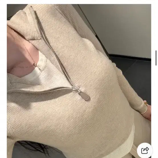 [BUNJANG] Knit Top and Bottom Set / 니트 상하의 세트 베이지/블랙