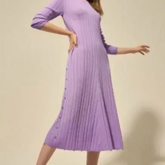 [BUNJANG] Lanvin Collection Glitter Ribbed Knit Long Dress / 랑방컬렉션 글리터 리브 니트 원피스