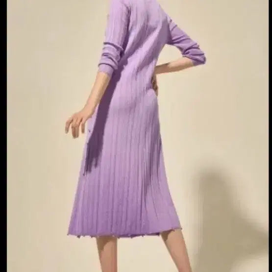 [BUNJANG] Lanvin Collection Glitter Ribbed Knit Long Dress / 랑방컬렉션 글리터 리브 니트 원피스
