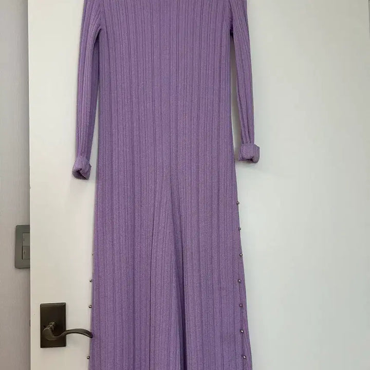 [BUNJANG] Lanvin Collection Glitter Ribbed Knit Long Dress / 랑방컬렉션 글리터 리브 니트 원피스