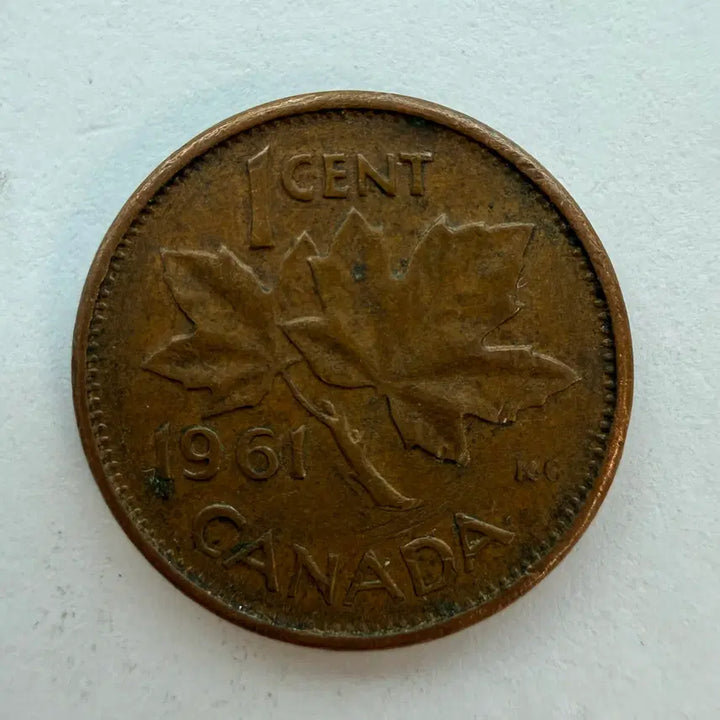 [BUNJANG] 1961 Canadian 1 Cent Coin / 1961년 캐나다 1센트 동전 S985