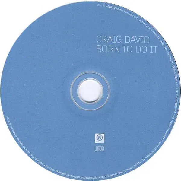 [BUNJANG] Craig David Born To Do It CD (EU Edition) / Craig David - Born To Do (CD) 유럽반2000민트급