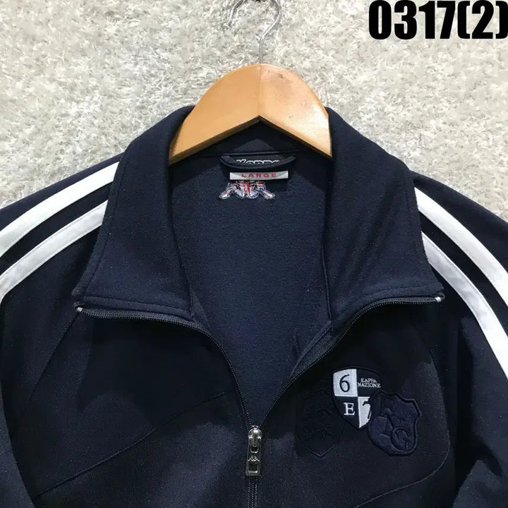 [SOLD OUT] 카파 네이비 삼선 트랙 자켓 L