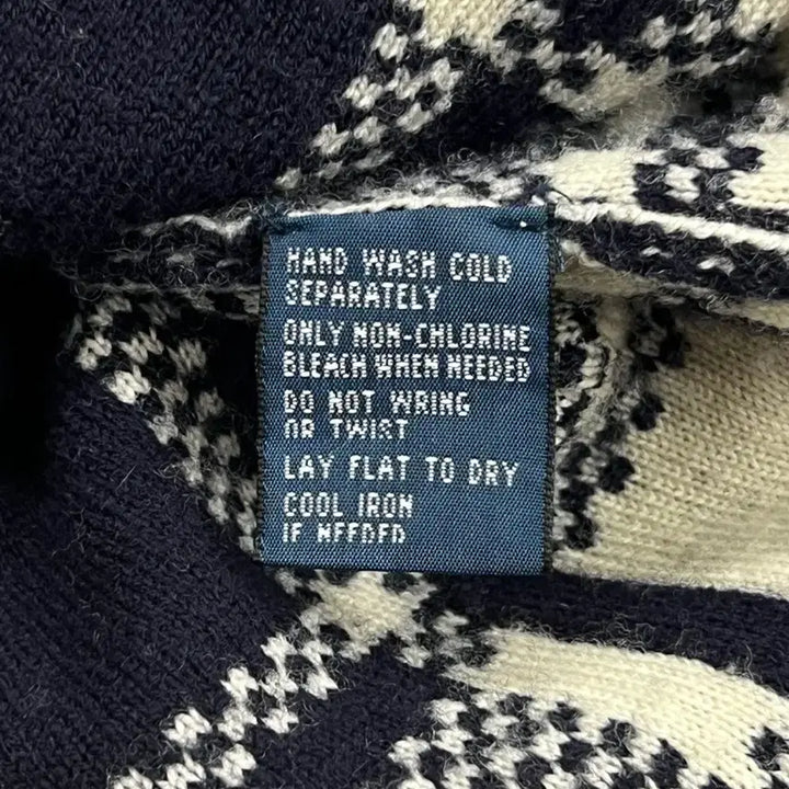 [BUNJANG] Polo Ralph Lauren Lambswool Check Cardigan / 폴로 랄프로렌 램스울 숄카라 체크 가디건