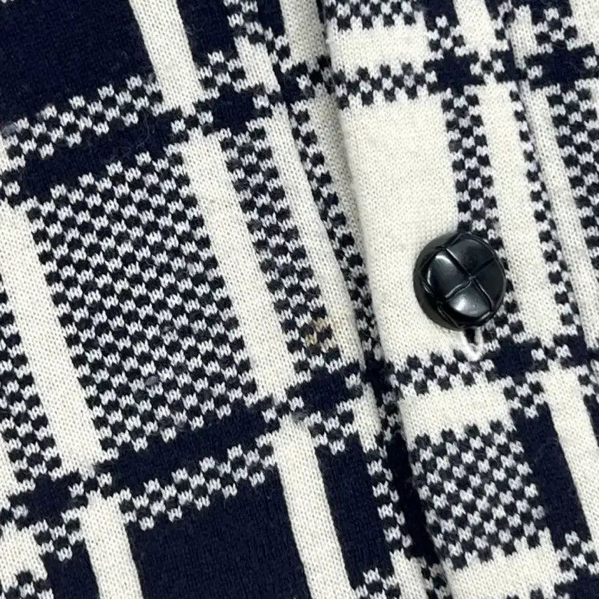 [BUNJANG] Polo Ralph Lauren Lambswool Check Cardigan / 폴로 랄프로렌 램스울 숄카라 체크 가디건