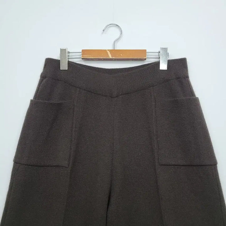 [BUNJANG] Soul Brown Raccoon Wool Wide Knit Pants / 쏘울 브라운 라쿤 울 와이드 니트팬츠/2025ss/88/앨리스/659