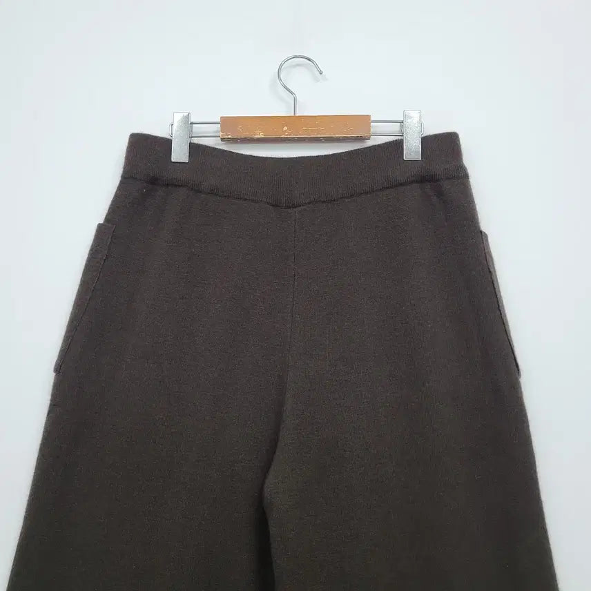[BUNJANG] Soul Brown Raccoon Wool Wide Knit Pants / 쏘울 브라운 라쿤 울 와이드 니트팬츠/2025ss/88/앨리스/659