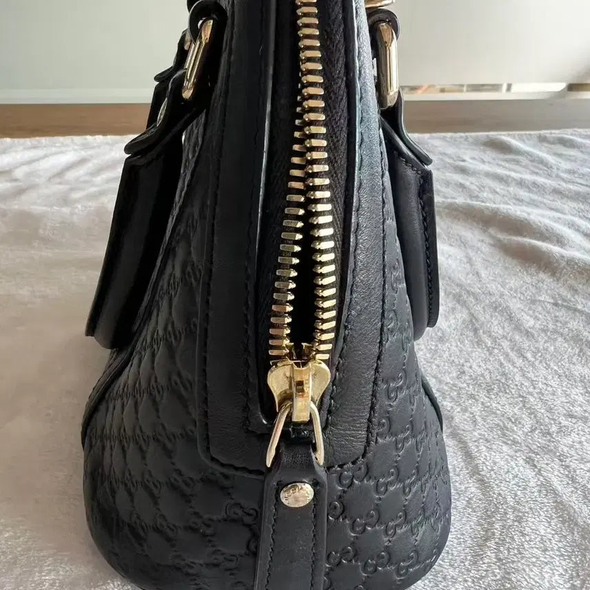 [BUNJANG] Gucci GG Embossed Dome Handbag / 구찌 블랙 GG 엠보스 돔백 핸드백 정품 | 사용감 적음 풀구성