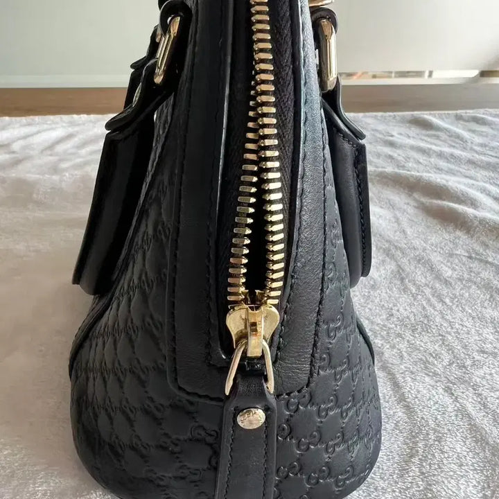 [BUNJANG] Gucci GG Embossed Dome Handbag / 구찌 블랙 GG 엠보스 돔백 핸드백 정품 | 사용감 적음 풀구성