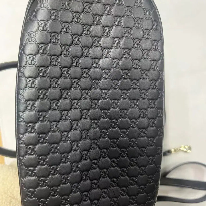 [BUNJANG] Gucci GG Embossed Dome Handbag / 구찌 블랙 GG 엠보스 돔백 핸드백 정품 | 사용감 적음 풀구성