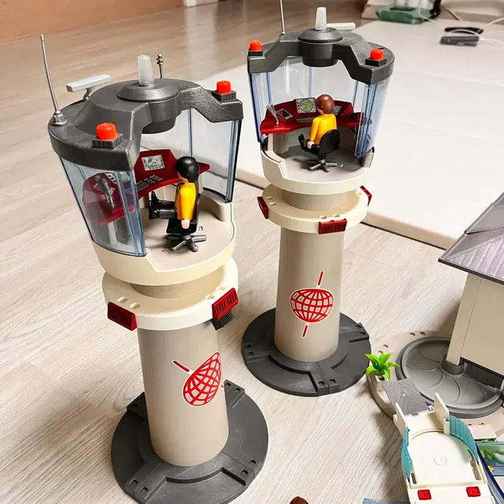[BUNJANG] Playmobil Airport Series Airplane and Control Tower Playset / 플레이모빌 공항 시리즈 비행기 관제탑 공항