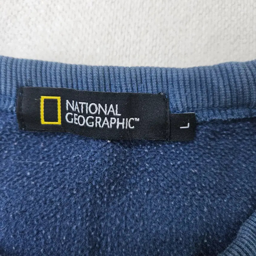 [BUNJANG] National Geographic Big Logo Sweatshirt / L 네셔널지오그래픽 빅로고 맨투맨 0312Y