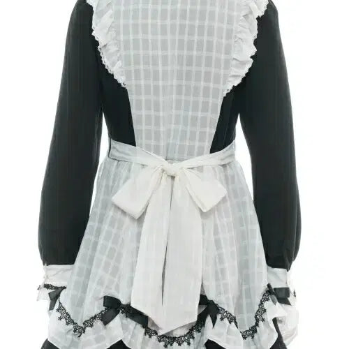[BUNJANG] Secret Honey Color Block Apron Dress / 시크릿허니 앞치마 배색 원피스