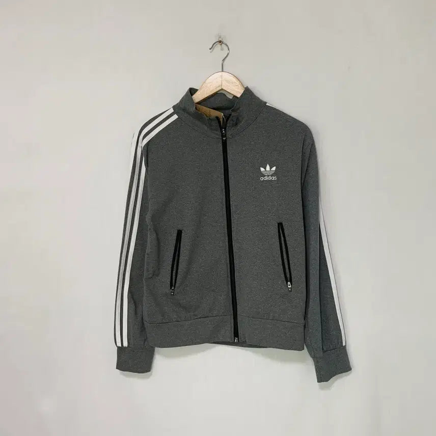 [BUNJANG] Adidas Tri-Stripe Track Top Gray Unisex Jacket / 아디다스 삼선 트랙탑 져지 00s y2k 그레이 남성 S 남녀공용