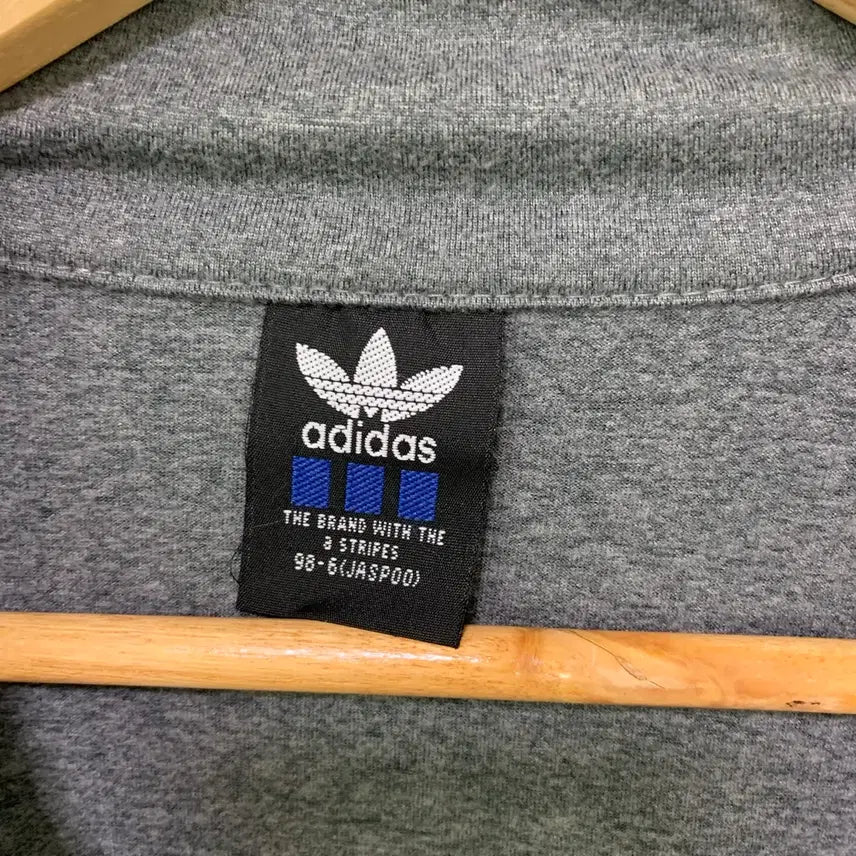 [BUNJANG] Adidas Tri-Stripe Track Top Gray Unisex Jacket / 아디다스 삼선 트랙탑 져지 00s y2k 그레이 남성 S 남녀공용