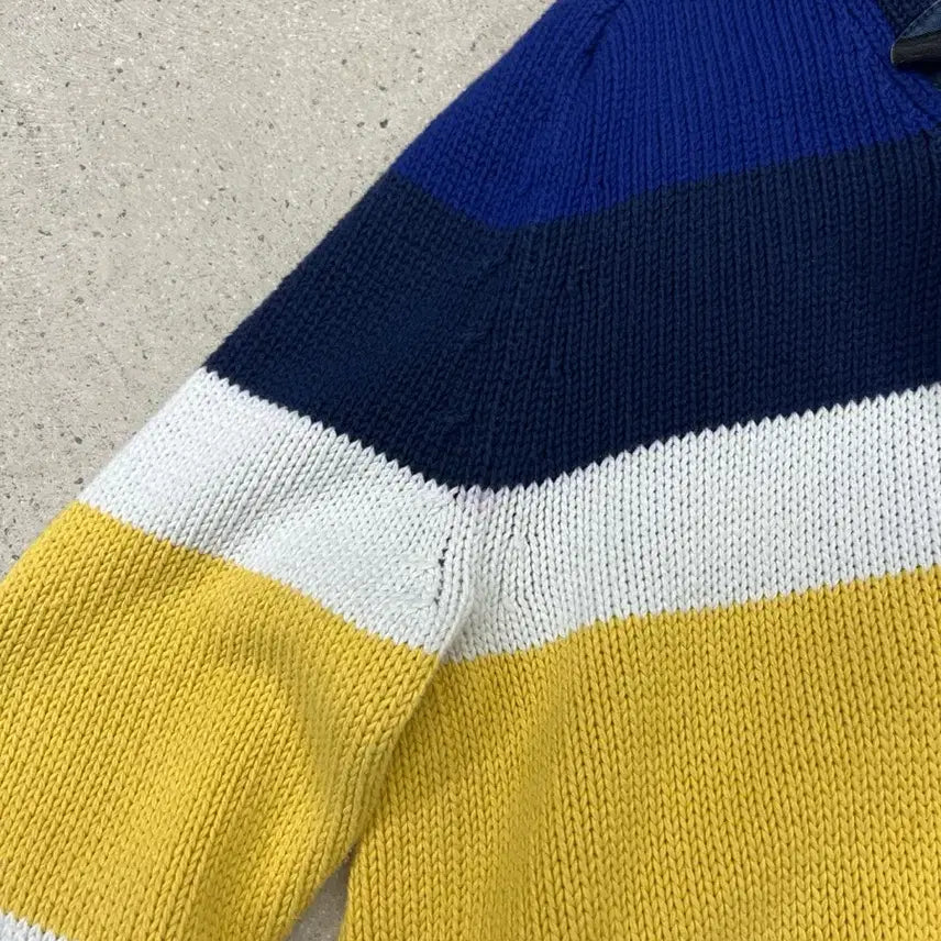 [BUNJANG] Polo Ralph Lauren Elbow Patch Shawl Collar Duffle Knit / 폴로 랄프로렌 엘보패치 숄카라 더플 니트