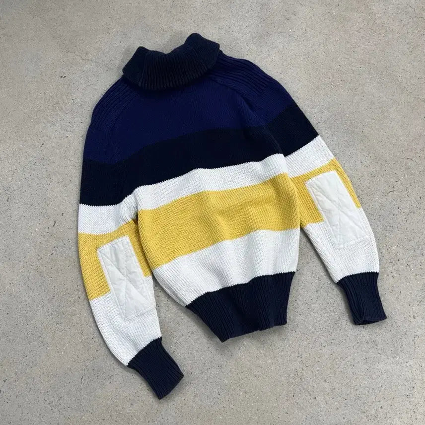 [BUNJANG] Polo Ralph Lauren Elbow Patch Shawl Collar Duffle Knit / 폴로 랄프로렌 엘보패치 숄카라 더플 니트