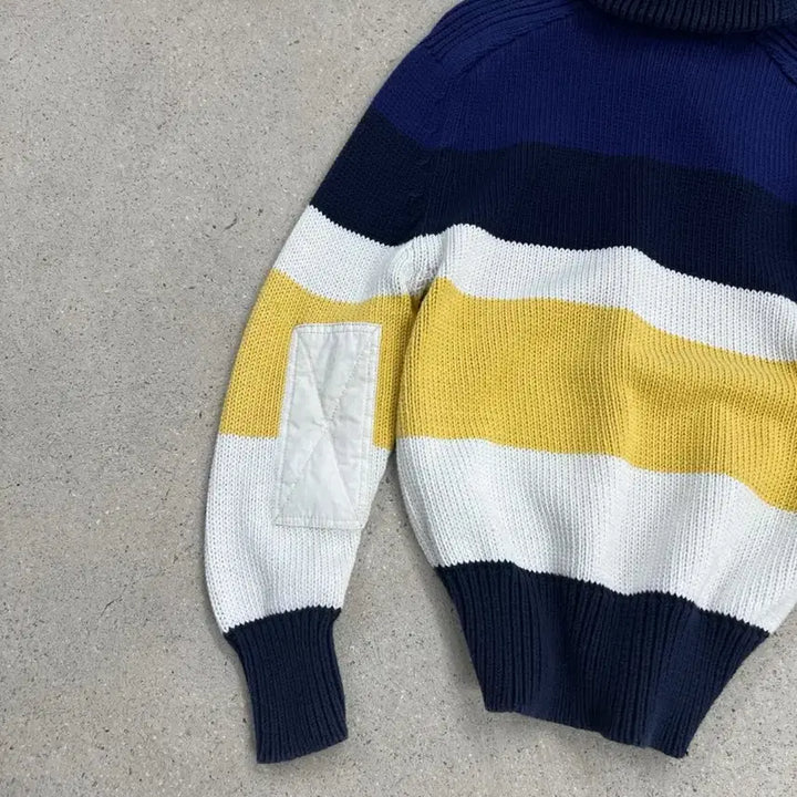 [BUNJANG] Polo Ralph Lauren Elbow Patch Shawl Collar Duffle Knit / 폴로 랄프로렌 엘보패치 숄카라 더플 니트