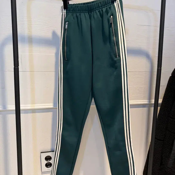 [BUNJANG] Striped Fleece Lined Leggings / 삥줄 기모 레깅스