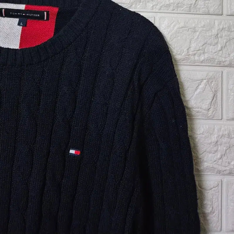 [BUNJANG] Tommy Hilfiger Cable Knit Sweater / 타미힐피거 꽈배기니트 판매합니다