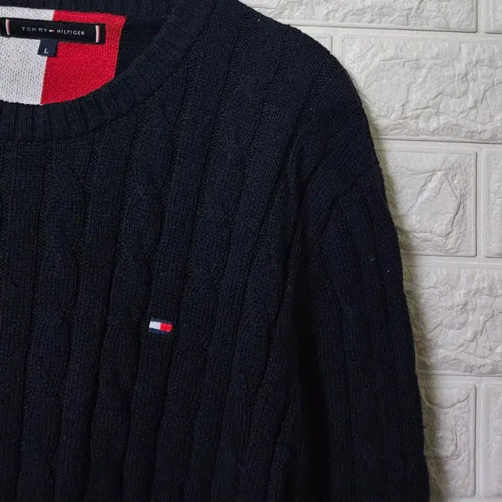 [BUNJANG] Tommy Hilfiger Cable Knit Sweater / 타미힐피거 꽈배기니트 판매합니다