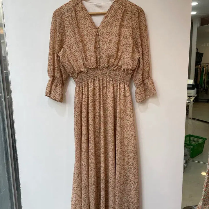 [BUNJANG] Floral Pattern Long Dress / 꽃무늬 패턴 롱원피스