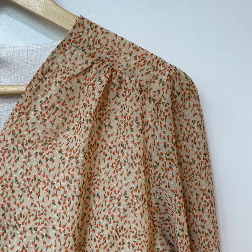 [BUNJANG] Floral Pattern Long Dress / 꽃무늬 패턴 롱원피스