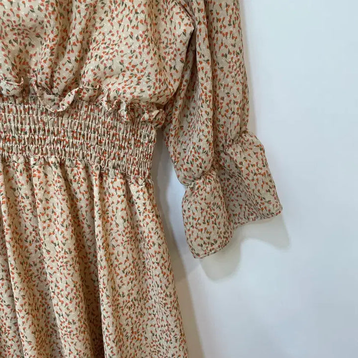 [BUNJANG] Floral Pattern Long Dress / 꽃무늬 패턴 롱원피스