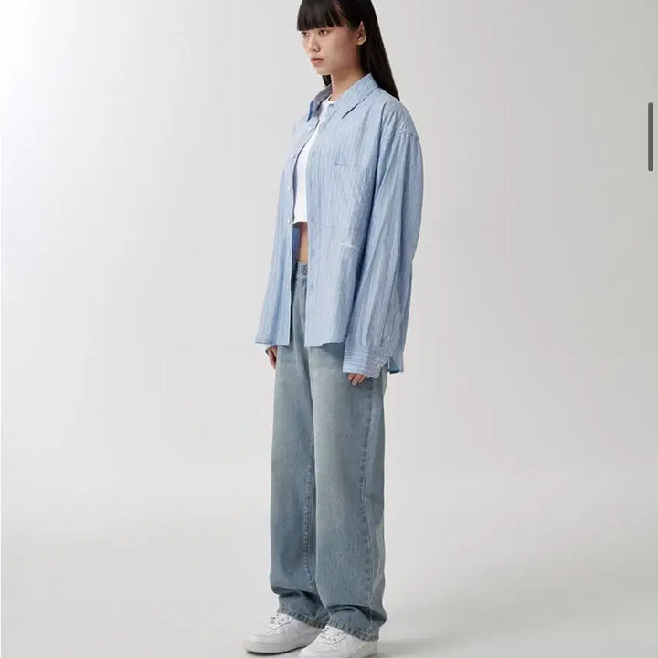 [BUNJANG] Mahagrid Comfort Stripe Shirt / [새상품] 마하그리드 컴포트 스트라이프 셔츠
