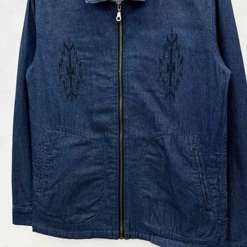 [BUNJANG] Caribbean Joe Navajo Denim Jacket / caribbean joe 나바호 데님 자켓