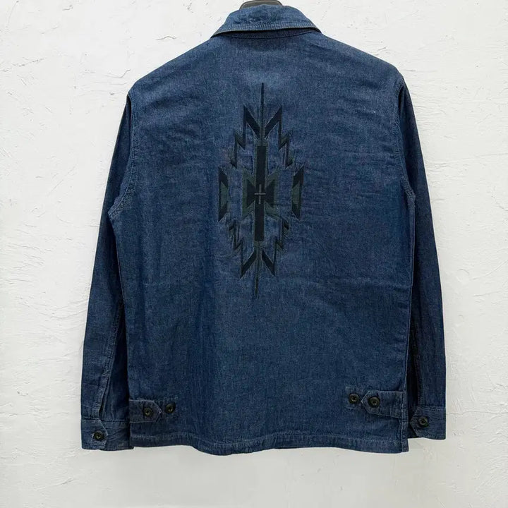 [BUNJANG] Caribbean Joe Navajo Denim Jacket / caribbean joe 나바호 데님 자켓