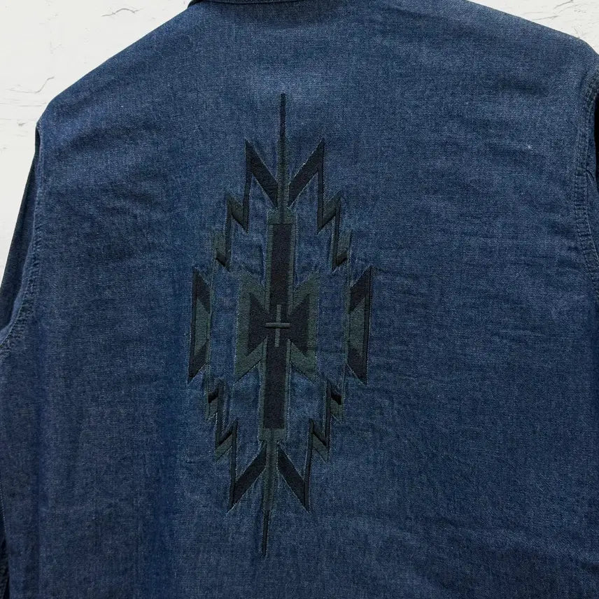 [BUNJANG] Caribbean Joe Navajo Denim Jacket / caribbean joe 나바호 데님 자켓