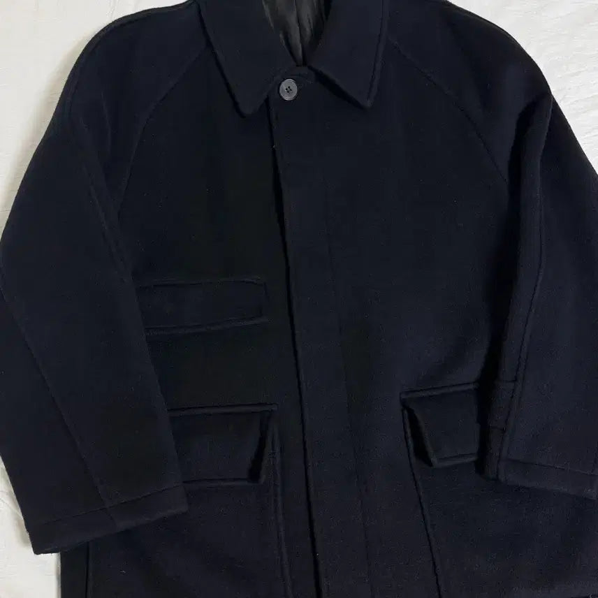 [BUNJANG] Legacy Balmacaan Coat Navy 100 Size / 레가시(legacy) 발마칸 코트 네이비 100사이즈