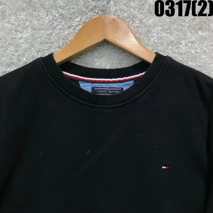 [SOLD OUT] 타미힐피거 블랙 맨투맨 티셔츠 s