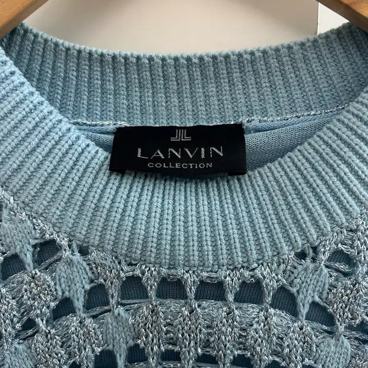 [BUNJANG] Lanvin Collection Metallic Open Work Knit Sweater / 랑방 컬렉션 메탈릭 오픈 워크 니트