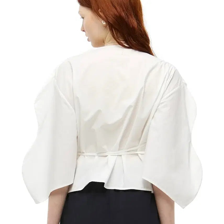 [BUNJANG] J. Chung Black Della Pleats Blouse / 제이청 블랙 델라 플리츠 블라우스