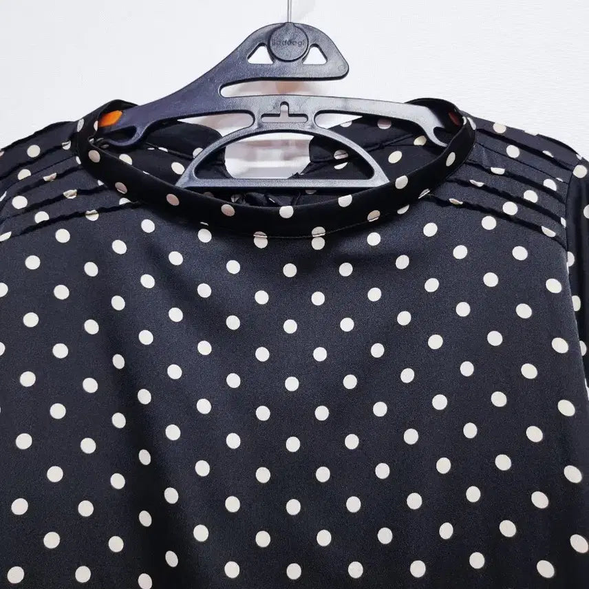 [BUNJANG] Rookie Bird Black Dot Long Dress / 루키버드 블랙 도트 롱 원피스 프리