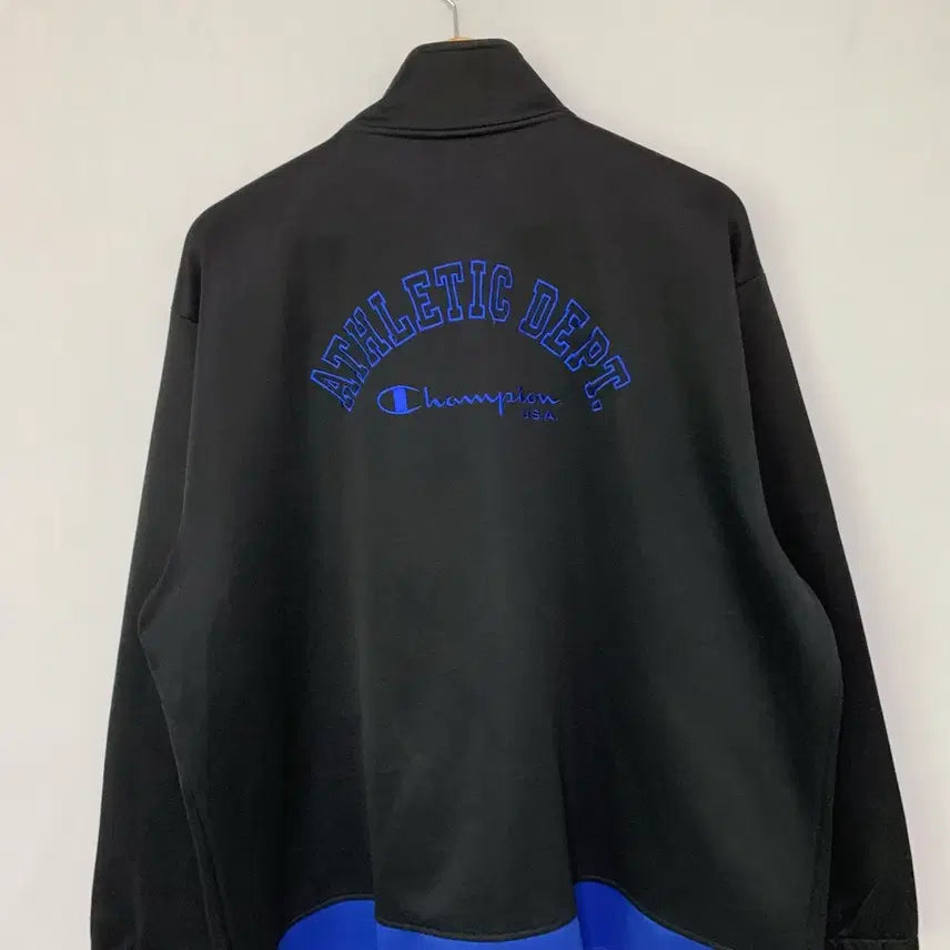 [BUNJANG] Champion Blue Black Track Top Oversized Jersey / 챔피온 블루 블랙 트랙탑 오버핏 져지 오버사이즈 3L 남녀공용