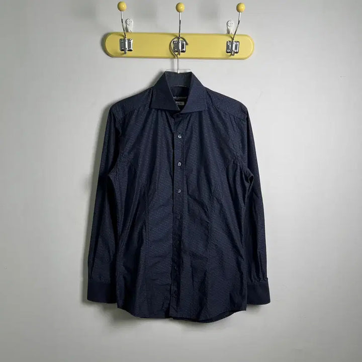 [BUNJANG] Dolce &amp; Gabbana Navy Slim Fit Pattern Shirt / 돌체앤가바나 네이비 슬림핏 패턴 셔츠