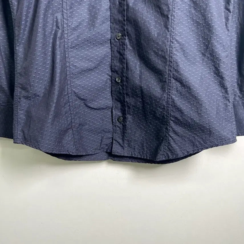 [BUNJANG] Dolce &amp; Gabbana Navy Slim Fit Pattern Shirt / 돌체앤가바나 네이비 슬림핏 패턴 셔츠