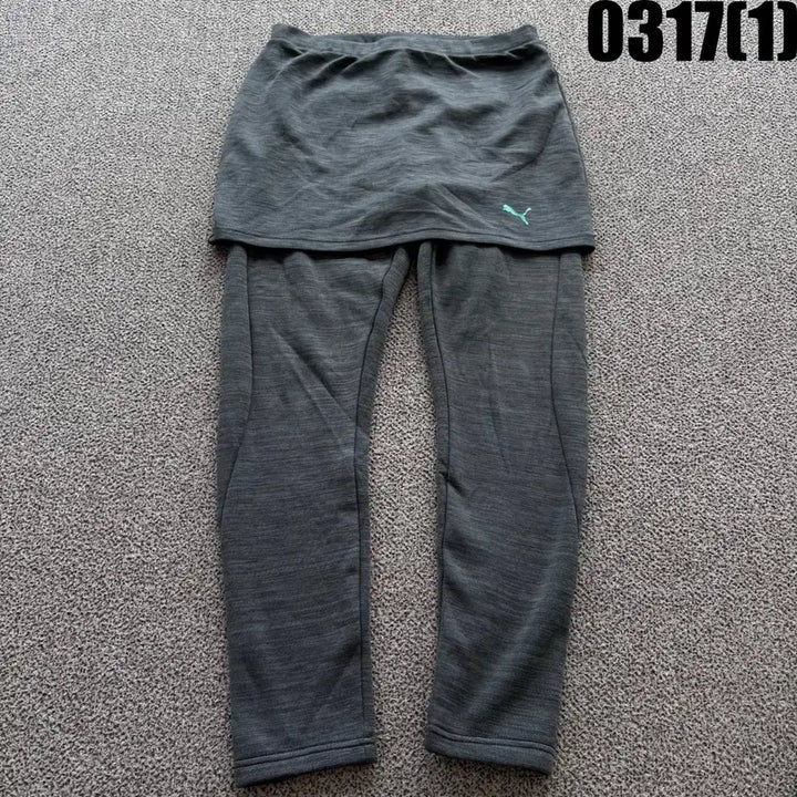 [SOLD OUT] 푸마 스커트 레깅스 기모 그레이 L