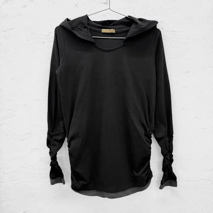 [SOLD OUT] laru 셔링 후드 롱슬리브