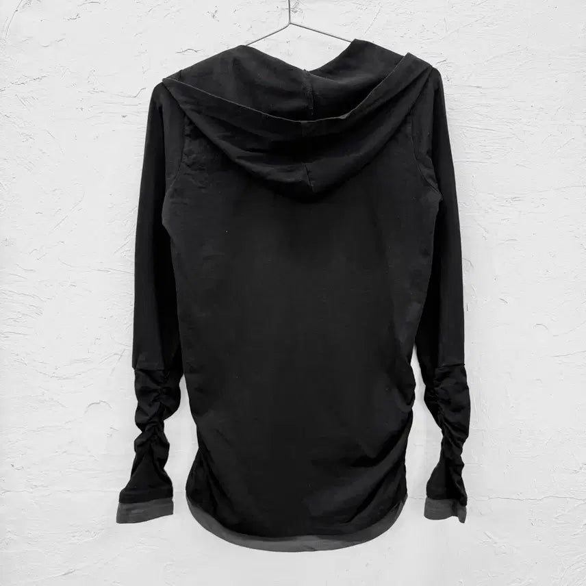 [SOLD OUT] laru 셔링 후드 롱슬리브