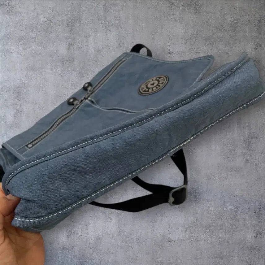 [BUNJANG] Kipling Light Blue Multi-Pocket Crossbody Bag / 키플링 Kipling 라이트블루 멀티포켓 크로스백